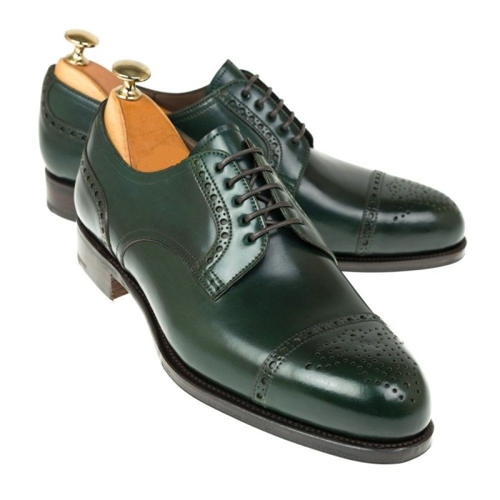 Mens dark green dress shoes