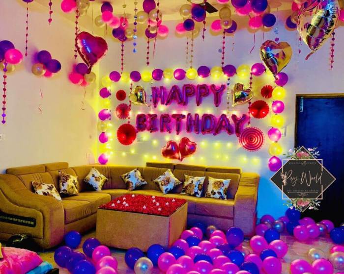 How to decorate a room for birthday