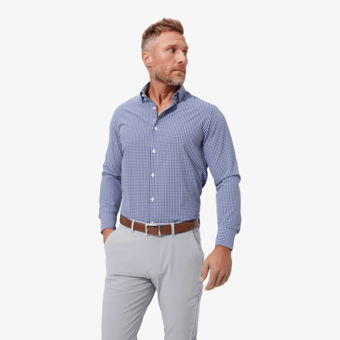 Athletic fit mens dress shirts