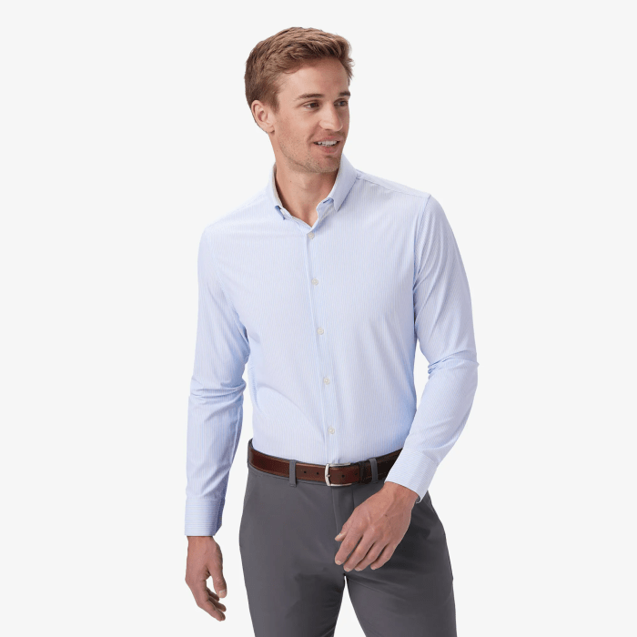 Athletic fit mens dress shirts