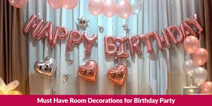 How to decorate a room for birthday