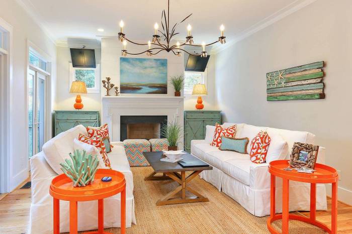 How to decorate great room in beach house