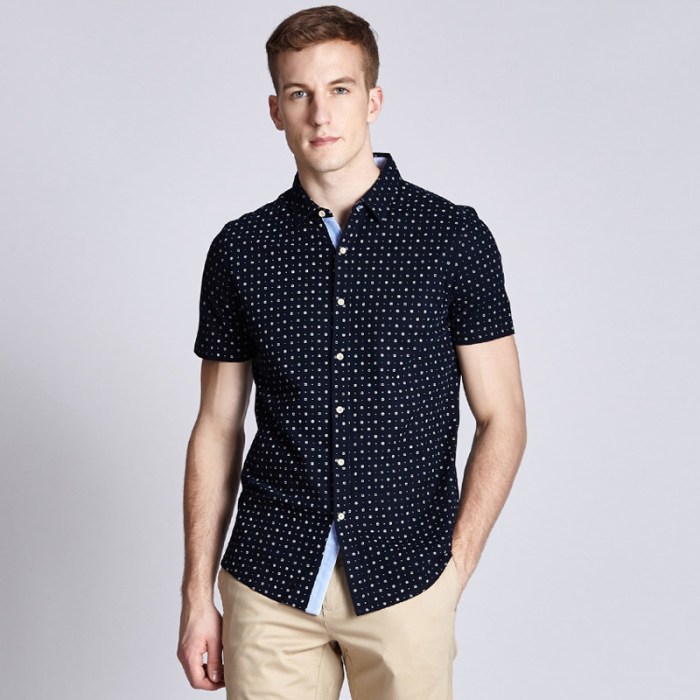 Short dress shirts for men