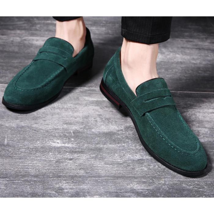 Mens dark green dress shoes