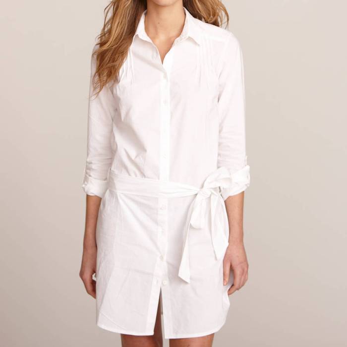 Cotton shirt dress women