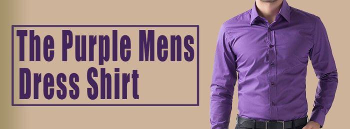 Purple dress shirts mens