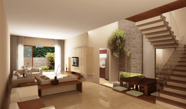 Desain interior rumah type 45