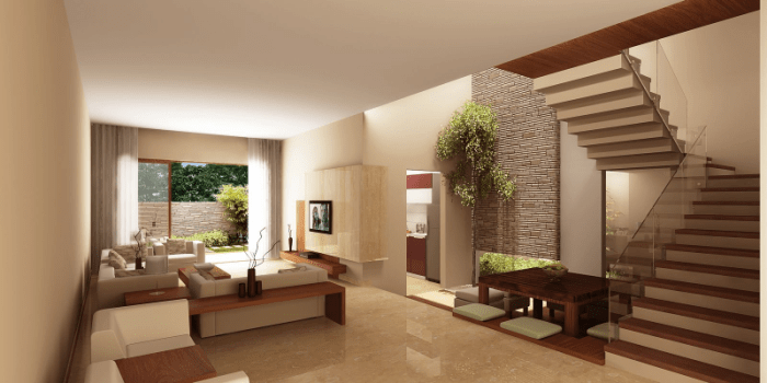 Desain interior rumah type 45